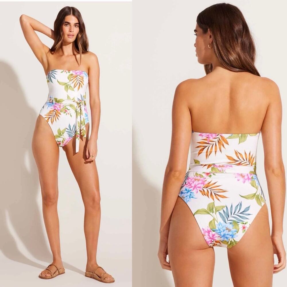 Vitamin A Marilyn One Piece - Summer Bloom EcoLux BT - XS - New without tags